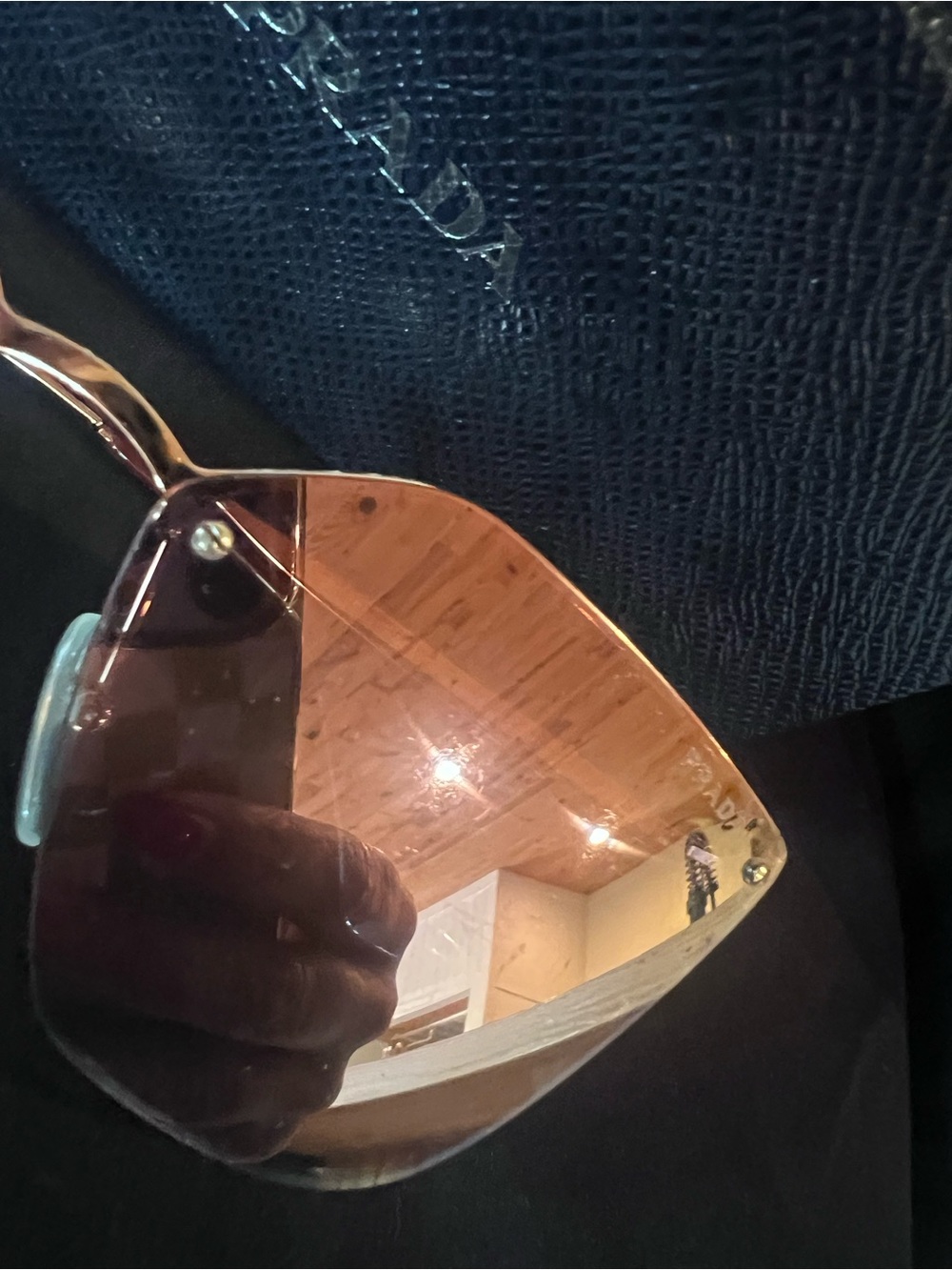 Prada Gold Cinema Mirror Catwalk Sunglasses - Picture 5 of 9